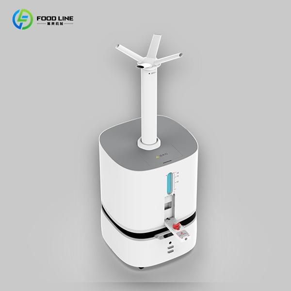 disinfection robot with spray