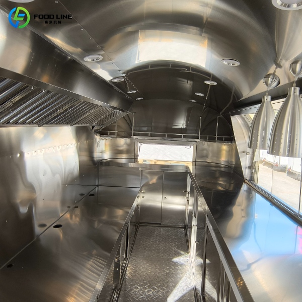 inside equipment in the food truck