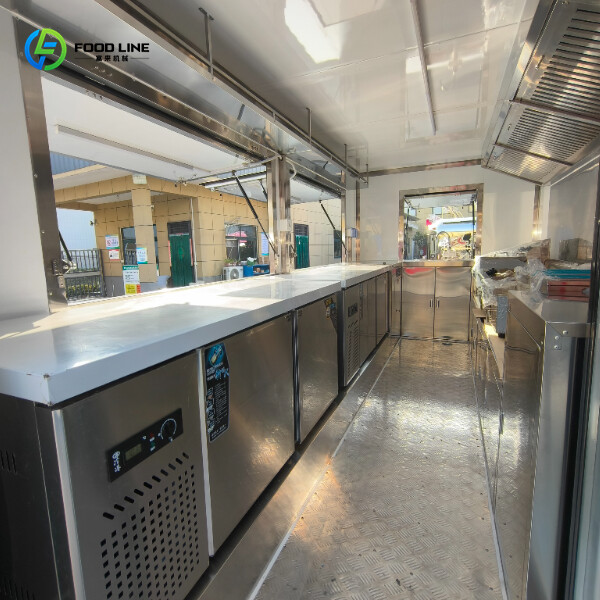 inside equipment in the trailer