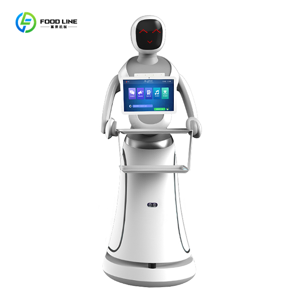 amy delivery robot with reception screen