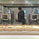 automatic cooking robots in the kitchen