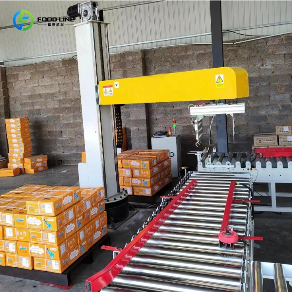 automatic palletizer machine for stacking boxes bags