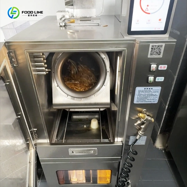 automatic stir fry machine cooking robot