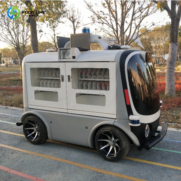 autonomous delivery vehicle vending machine