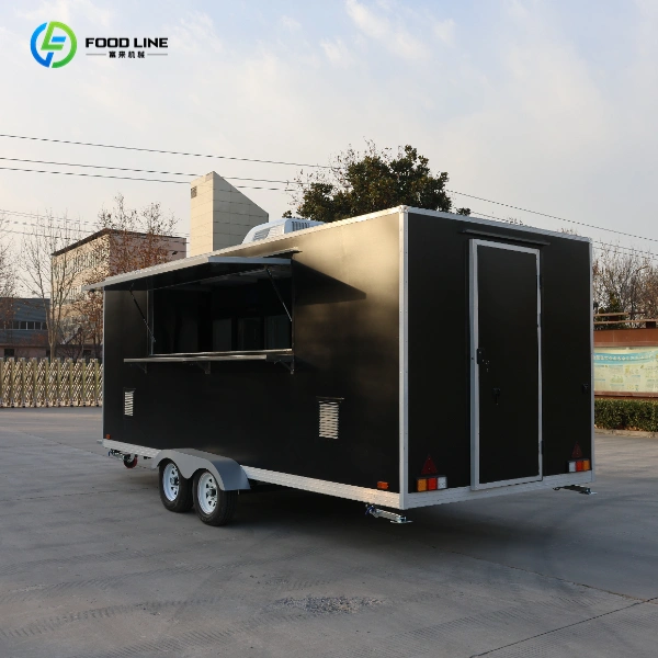 large square custom concession trailers
