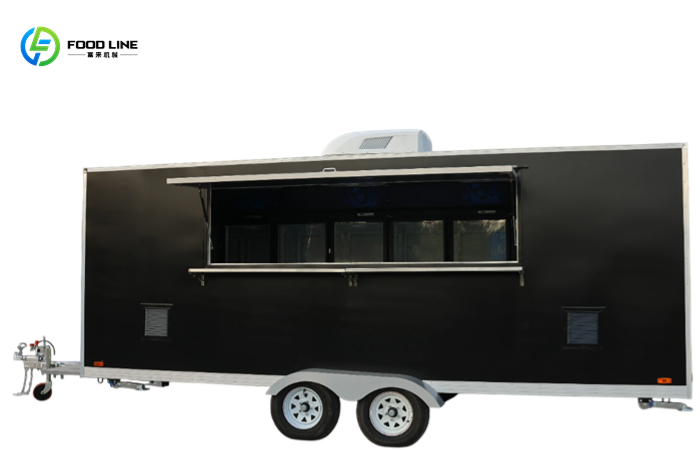 mobile square food trailer for sale