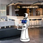 restaurant robot waiter delivering food