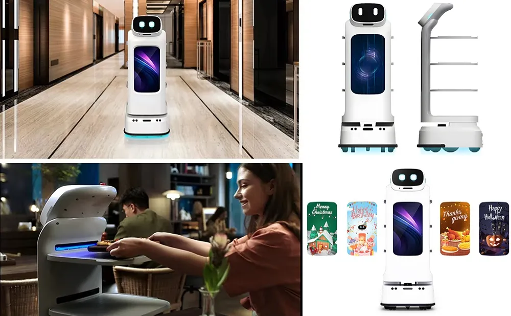 robot delivery service in the hotel