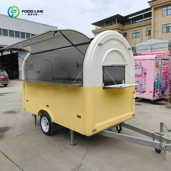 hot dog concession trailer round food trailer with window