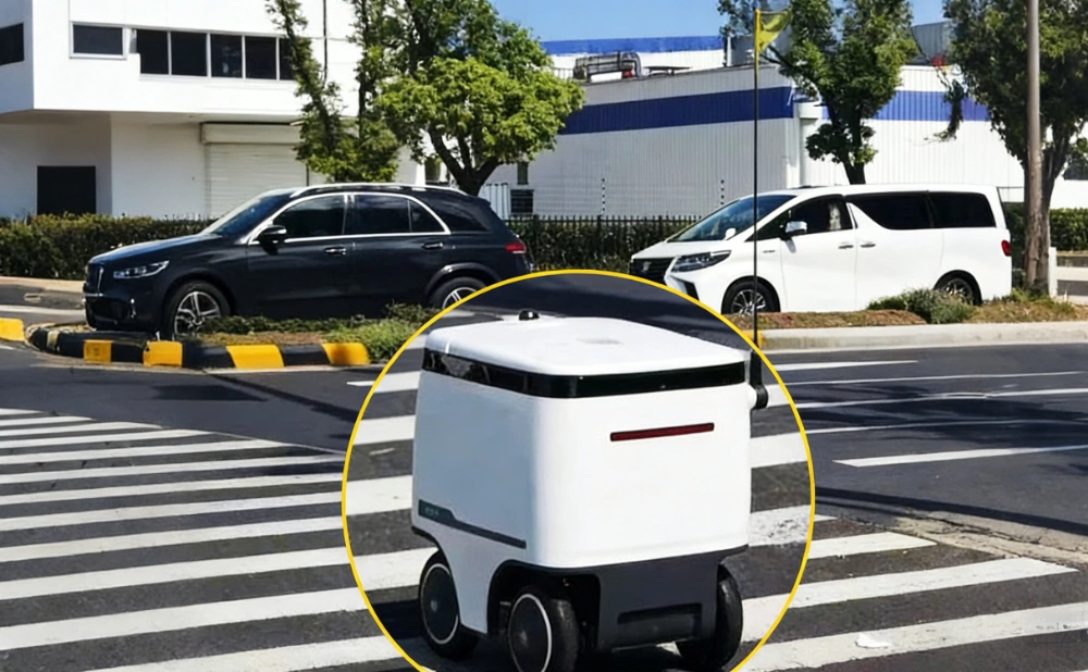 self driving outdoor delivery robots for sale