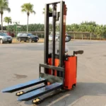Semi Electric Pallet Stacker: Compact Material Handling Solution emi electric hydraulic stacker