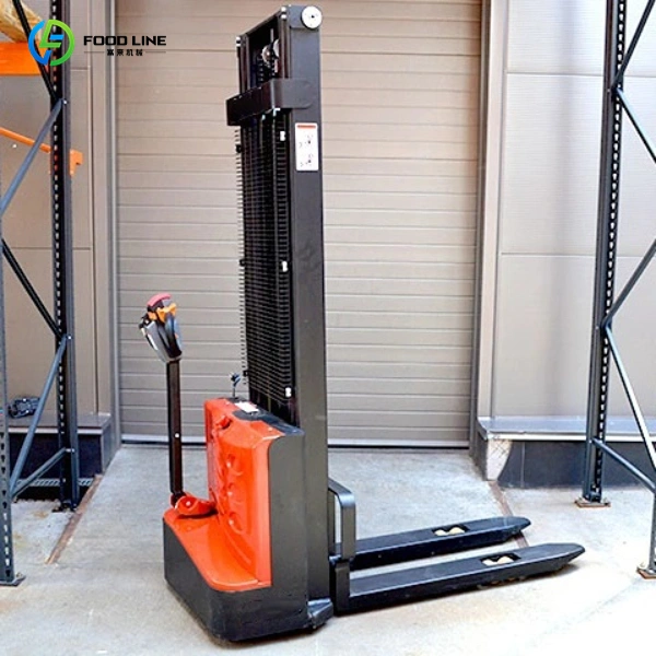 semi electric pallet stacker for factory