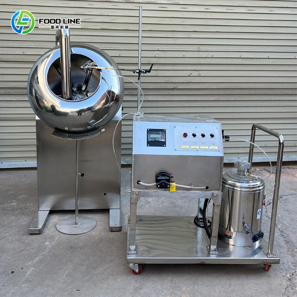 sugar coating machine with spray systerm