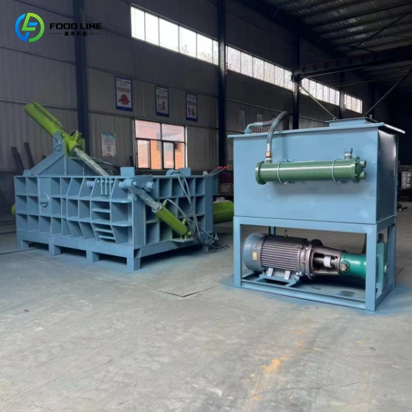 100T metal baler