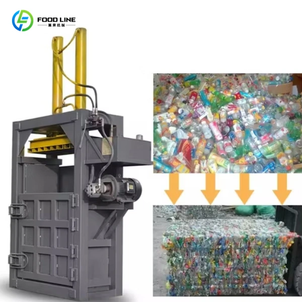 baling press machine for pet bottles
