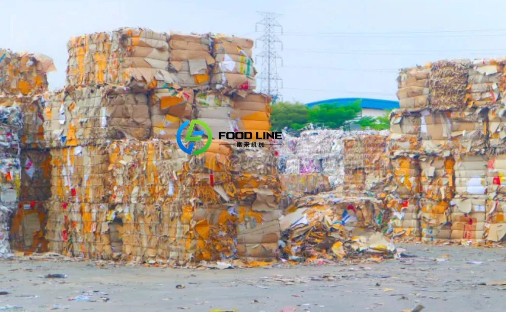 cardboard bales for recycling