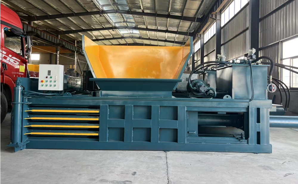 horizontal baler machine