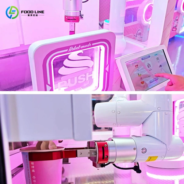 how an ice cream robot works