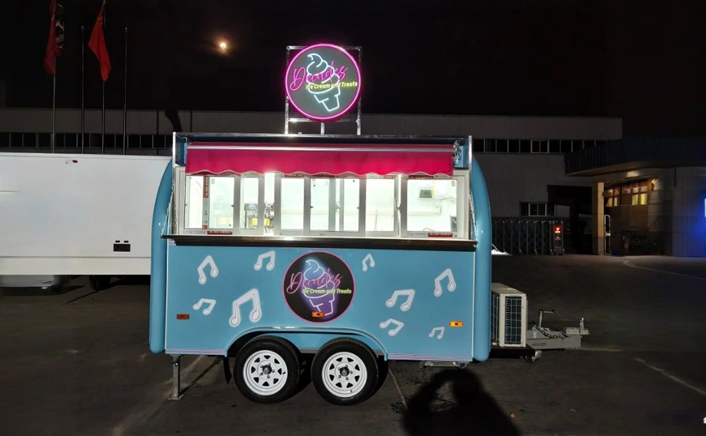 mobile ice cream food trailer