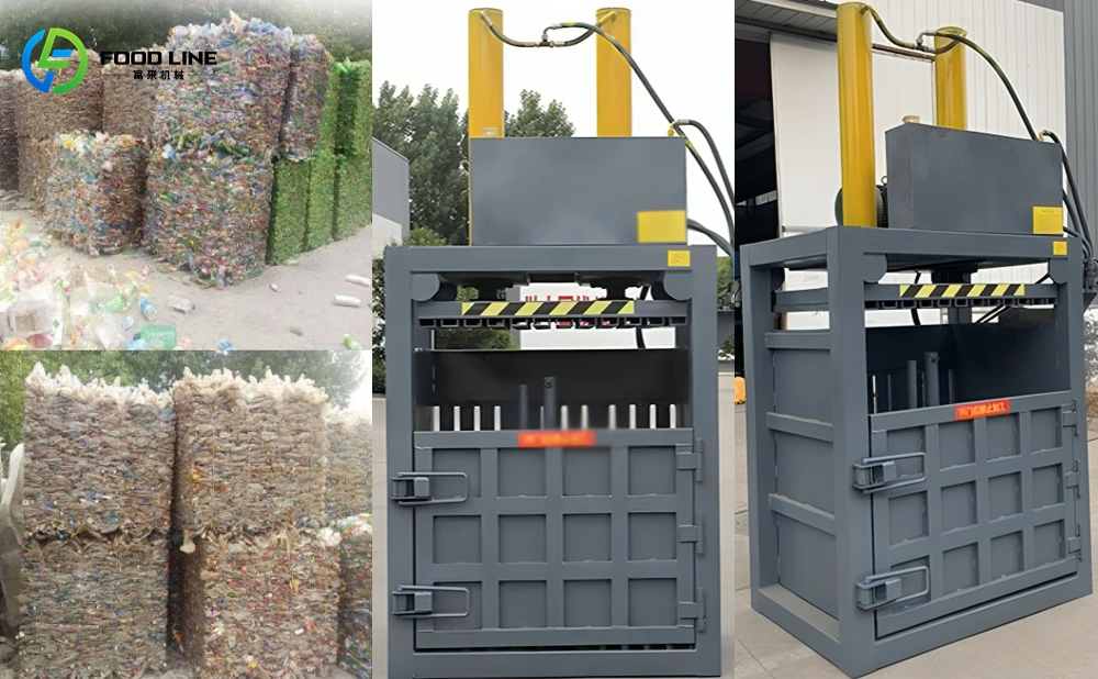 pet bottle baling machine