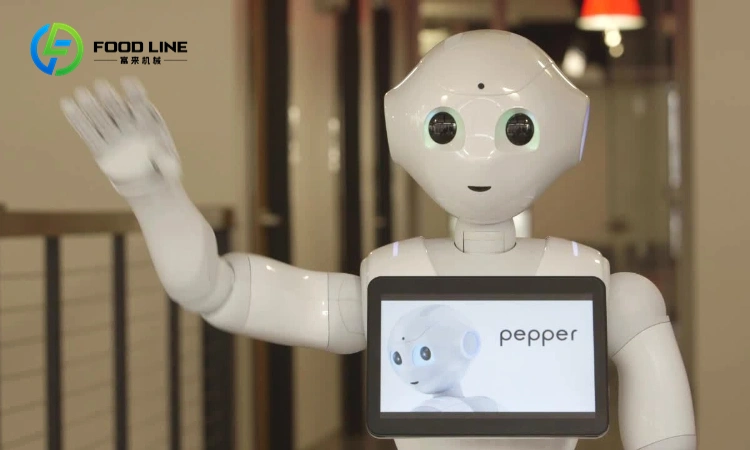 human-like robotic greeter