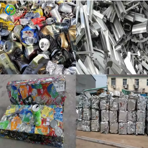 recycling waste metal bales