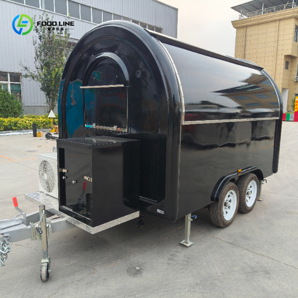 small concession trailer black