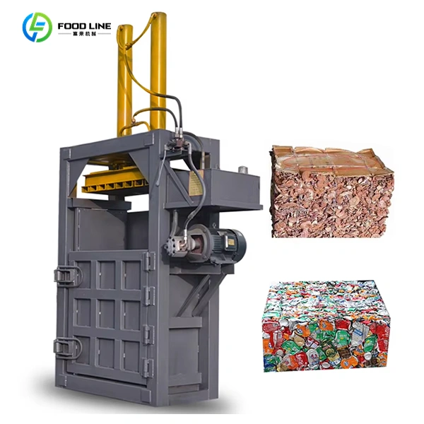 vertical hydraulic baler machine