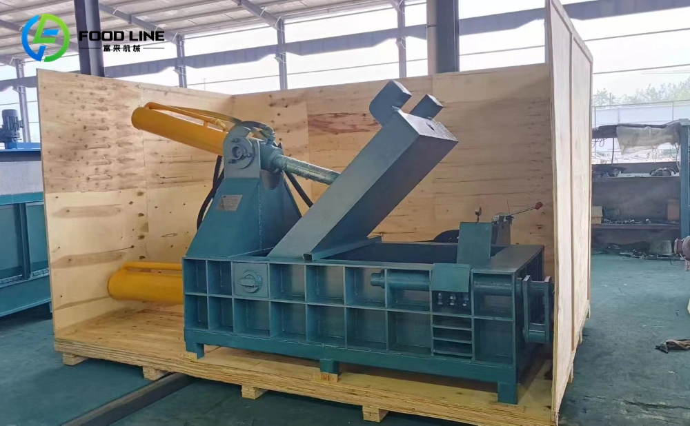 100t scrap metal baling machine sold to kenya