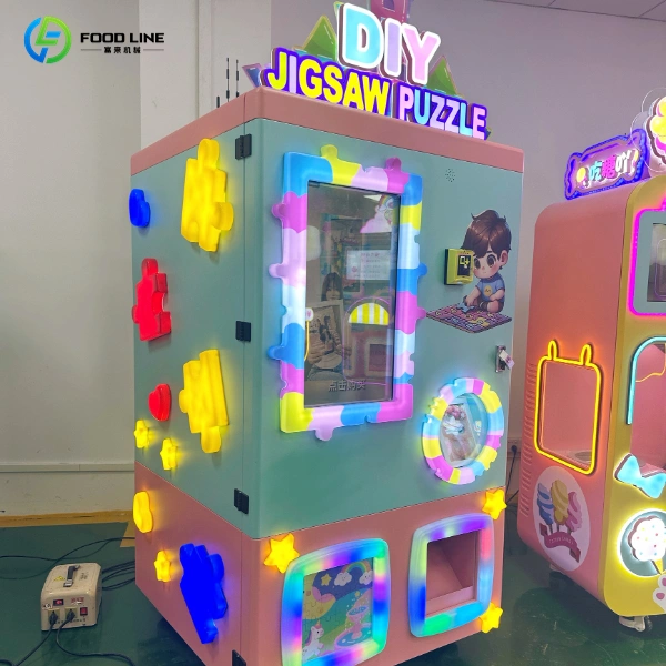 colorful puzzle vending machine