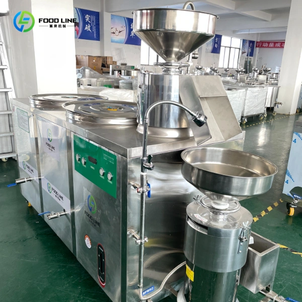 double tank dual grinder tofu machine