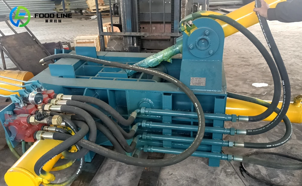 foodline 100t scrap metal baling machine