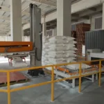Palletizing Solution: Column Palletizer Exported To Russia column palletizer working in a russia flour mill