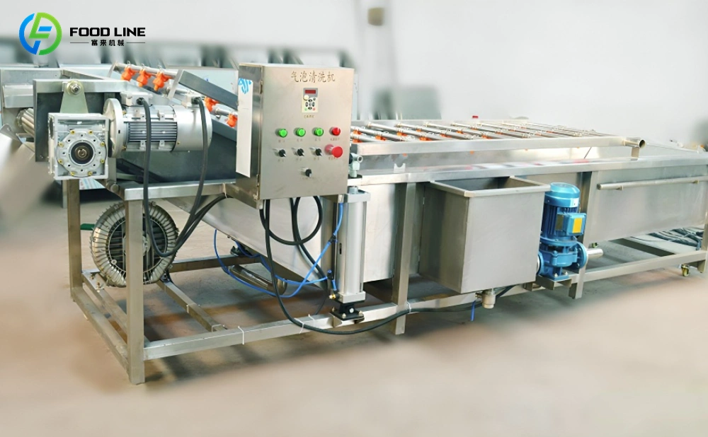 industrial bubble washing machine for vegetables friuts