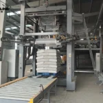 plate type high level palletizer for automatic palletizing bags