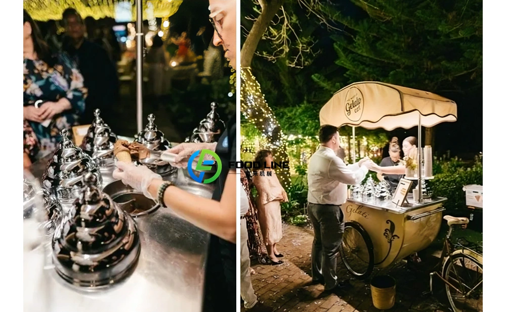 tricycle ice cream cart in the park