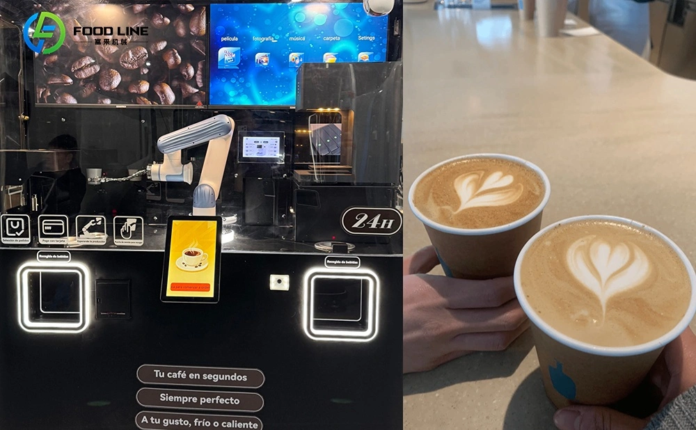 coffee robot barista self service coffee vending machine
