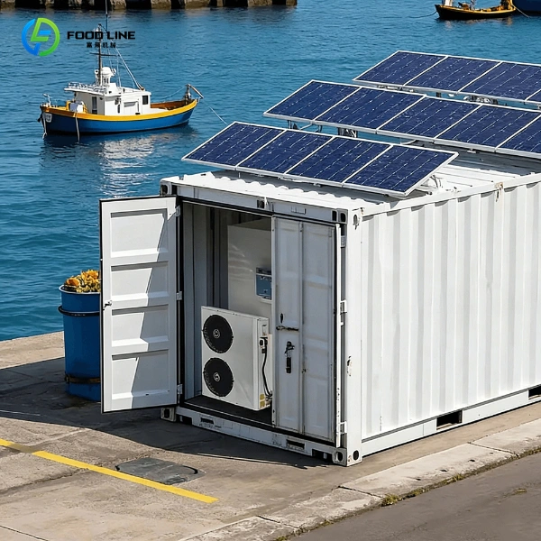 container with AC unit