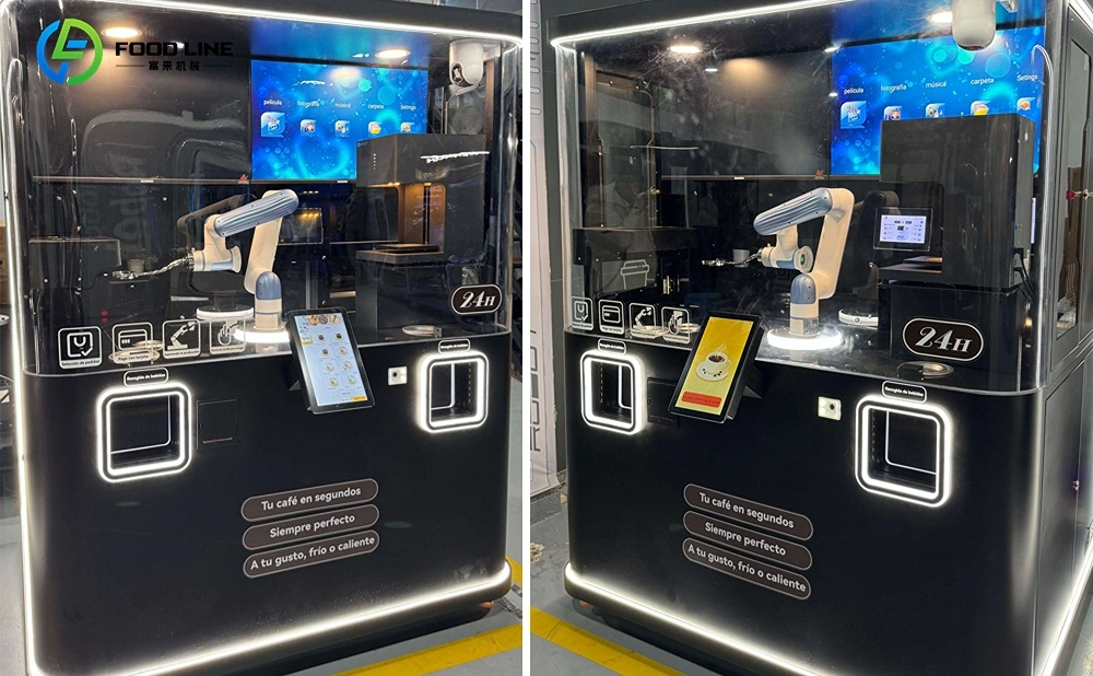custom robot coffee vending machine