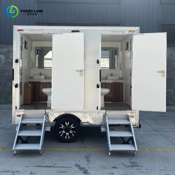 foodline 2 stall portable restroom trailer