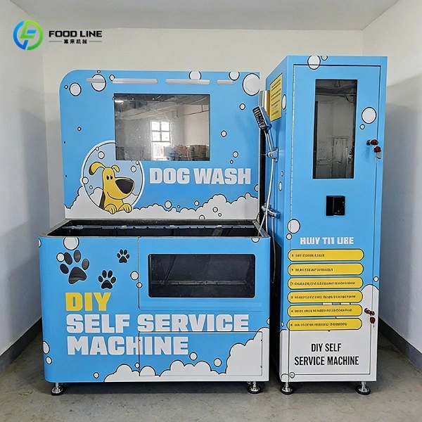 pet wash vending machine in the pet shop