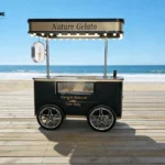 Profitable Mobile Ice Cream Cart Catering in the USA gelato ice cream cart with freezer