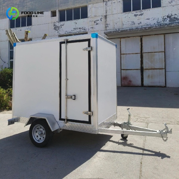 insulated trailer with portable refrigeration units