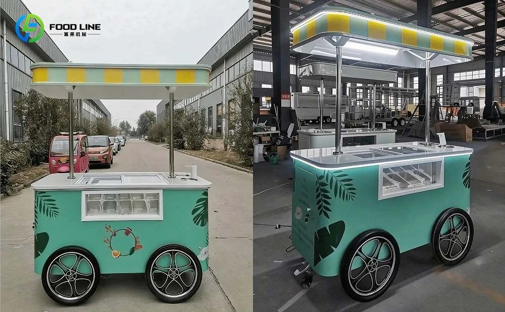 portable ice cream freezer cart manufactuering