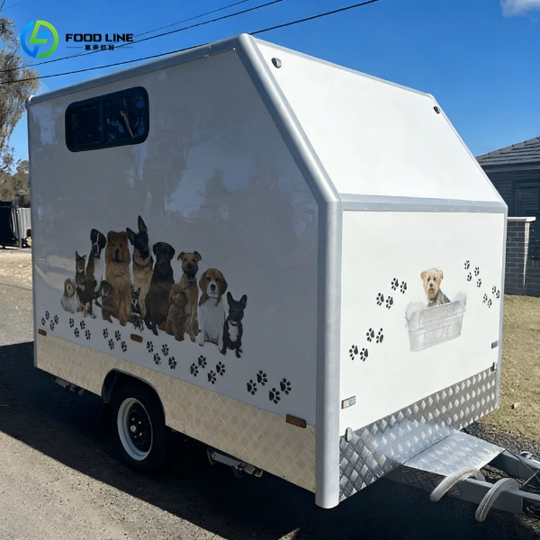custom mobile dog wash trailer