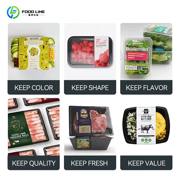 MAP packed food tray samples