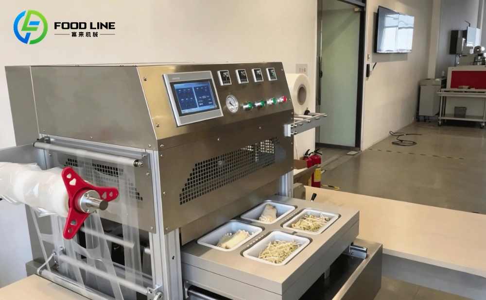 MAP tray sealer modified atmosphere packaging machine