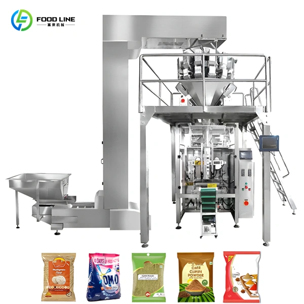 vffs multihead weigher packing machine for granule products