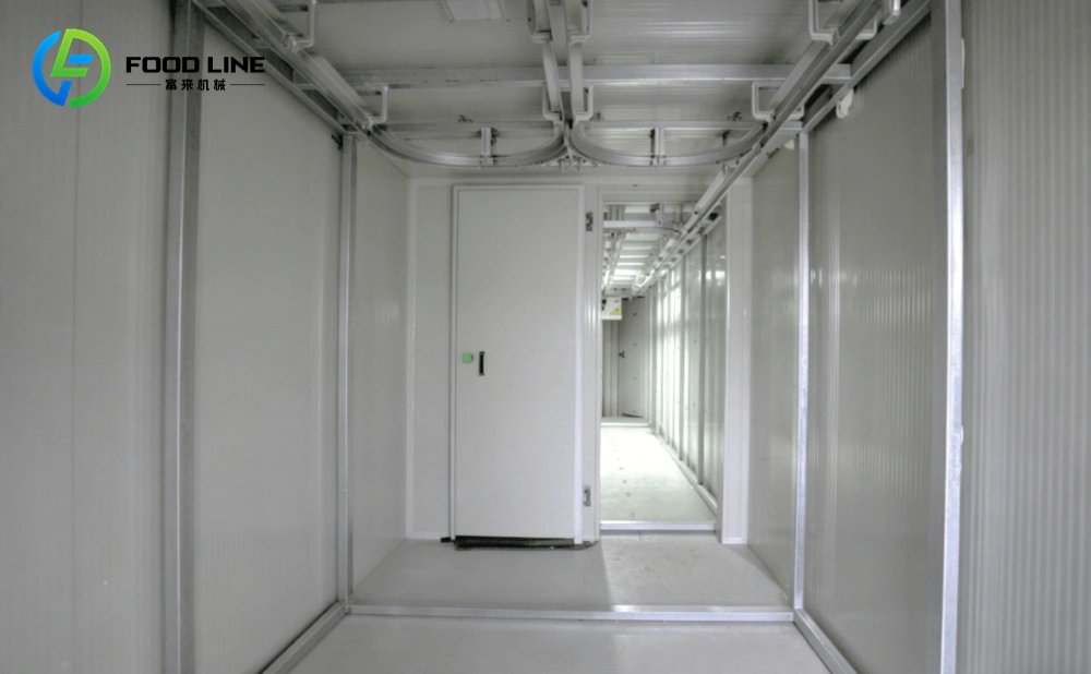 walk-in cold storage interior