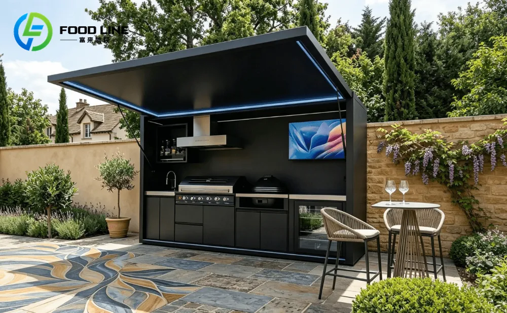 aluminum outdoor kitchen backyard kitchen
